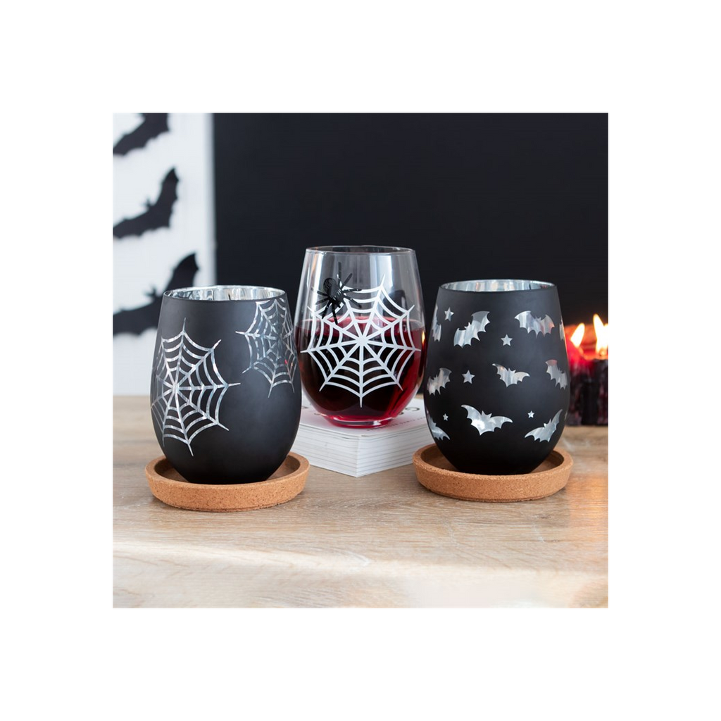 Bat Stemless Wine Glass