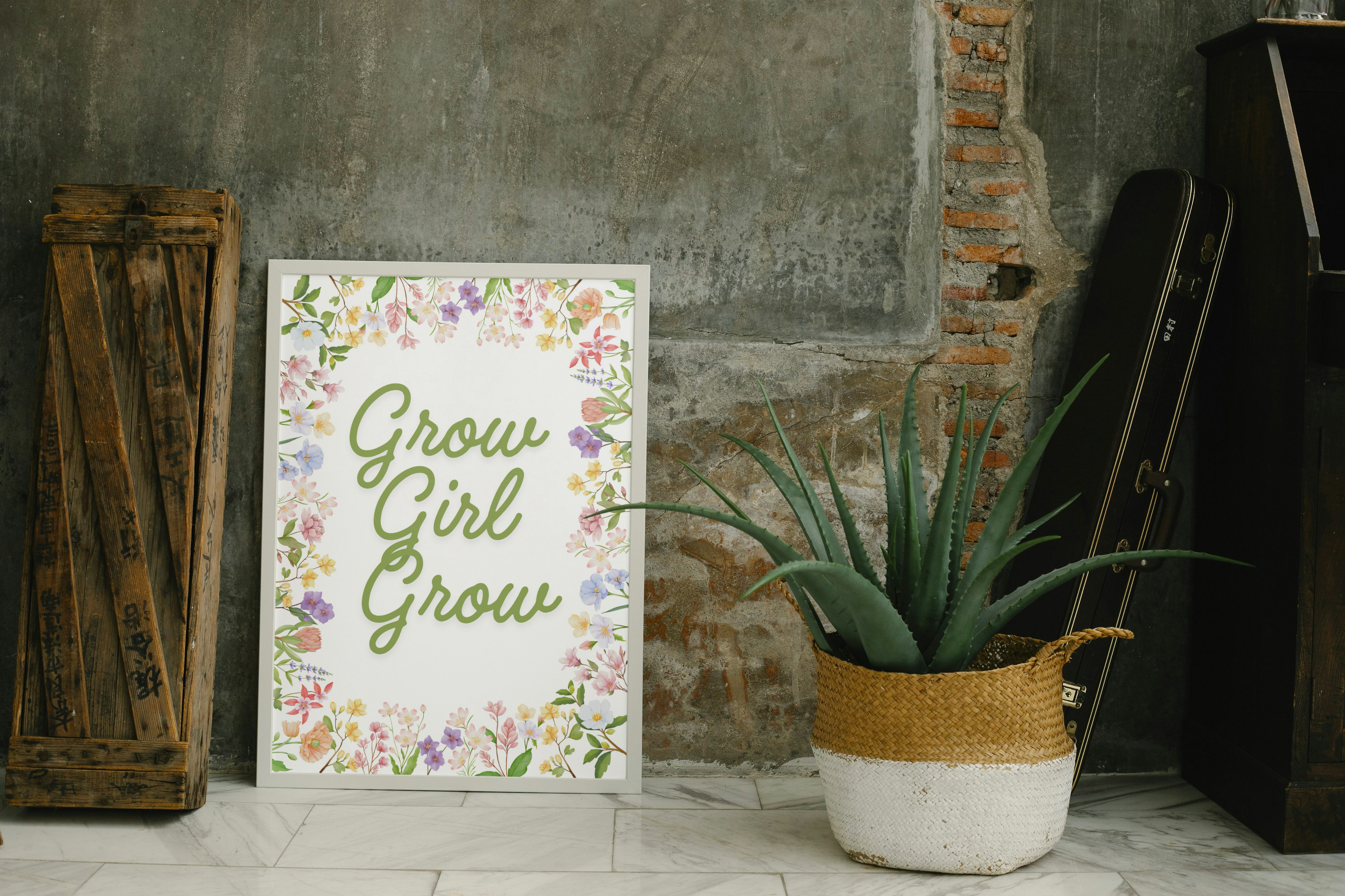 Grow Girl Grow A4 Print